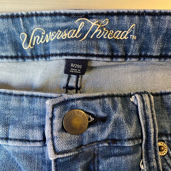 Universal Thread Women Skinny Jeans size 8 / 29S Blue Mid Rise Stretch Boot Cut - Picture 8 of 11